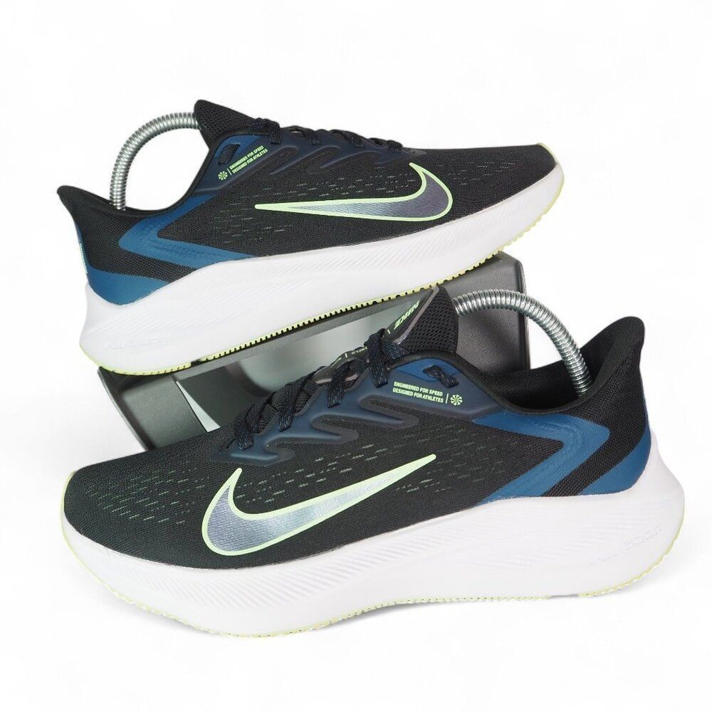 Nike Zoom Winflo‎ 7 'Black Vapor Green' Running Shoes CJ0302-003 Women's 10